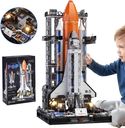 2226 Stuks Space Shuttle Bouwblokkenset - Mini Raketmodelbouwset Met Lanceerplatform - Stem-Geïnspireerd Constructiespeelgoed Voor Hobbyisten En Liefhebbers