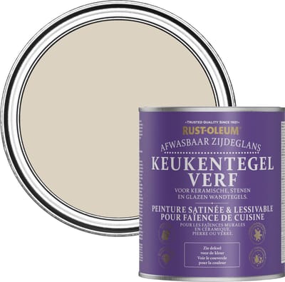 Rust-Oleum Lichtbruin Keukentegelverf Zijdeglans - Jute 750ml
