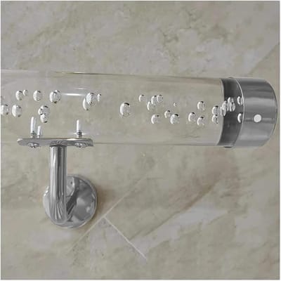 Acryl Trap il - Wandmontage Rung - Veiligheid Verhogend - Stevige Ondersteuning - Tot 6 Meter - Transparant