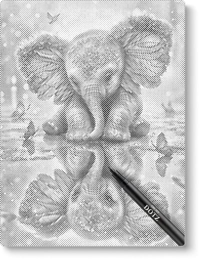 Olifantje Weerspiegeling | Dot painting | 30x40cm | Dot painting | Oh My Dotz | Dots stippen | Diamond painting & Schilderen op nummer alternatief | Happy hobby