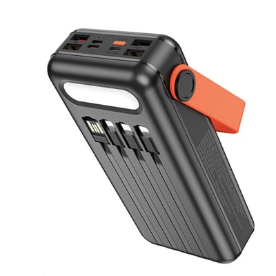 Hoco Portable Solar Powerbank 30.000mAh With 4 Cables