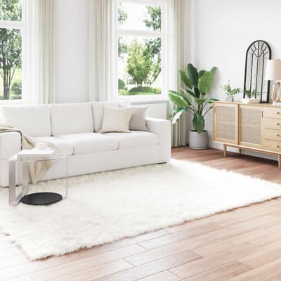 vidaXL - Tapijt - van - imitatie - schapenvacht - TAFALLA - Wit - 200 - x - 280 - cm