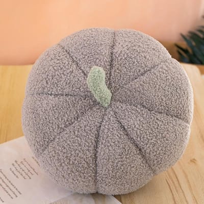 18cm Simulation Citrouille Peluche Jouets Créatifs Canapé Oreiller Coussin Décoration D'halloween Mignon Enfants Cadeau De Vacances about 20cm gray
