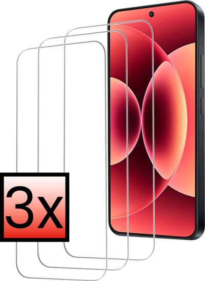 Screenprotector - 3 Stuks - Geschikt voor Xiaomi 17 - Extra Sterk - Beschermglas - Gehard Glas - Tempered Glass - Screen Protector - Bescherm Cover