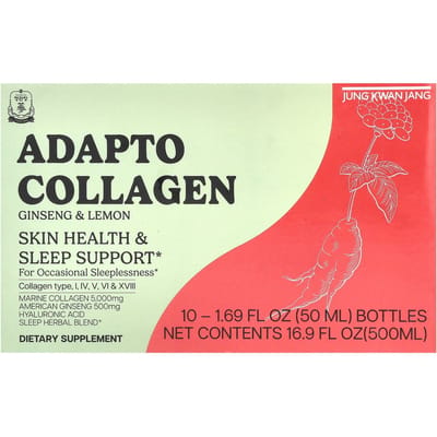 CheongKwanJang, Adapto Collagène, Ginseng & Citron, 10 flacons, 50 ml (1,69 once liquide) chaque