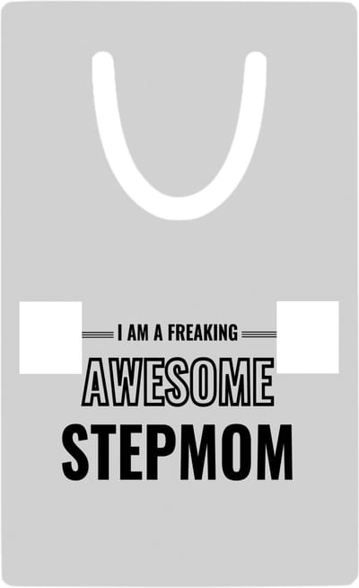 Hacebo® - I am a freaking awesome stepmom metalen boekenlegger - de meest geweldigste stiefmoeder - Moeder cadeautjes - moederdag - verjaardagscadeau - verjaardag - cadeau - geschenk - kado - gift Bladwijzer boekenleggers - 7.6 cm x 5cm
