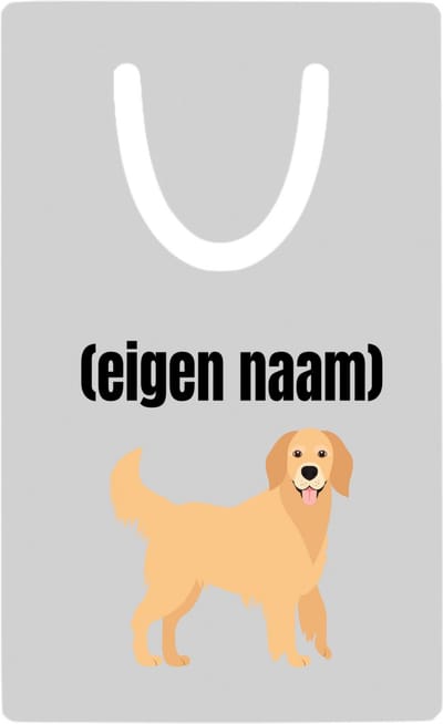 Hacebo® - hond met eigen naam metalen boekenlegger - Honden - honden liefhebbers - iemand die houdt van honden - verjaardag - cadeau - kado Bladwijzer boekenleggers - 7.6 cm x 5cm