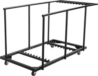 Robuuste transportwagen voor klaptafels en ronde tafels
