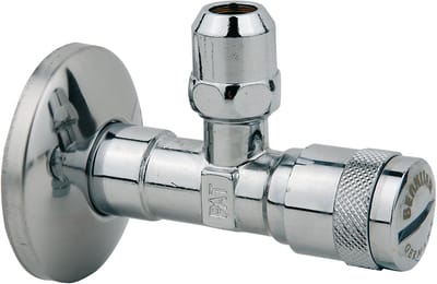KIRCHHOFF BENKISER-Hoekstopkraan - 1/2"BU x 3/8" x 10 mmQ - Met Filter/Duwrozet