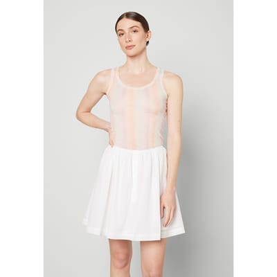 American Vintage Buttoned High Waist Trapèze Skirt Blanc Größe: L | Miniröcke Outlet | Damen