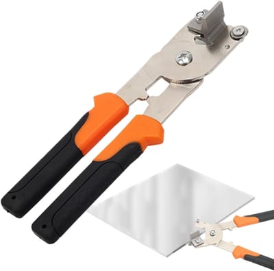 Tegeltang - Mozaïek Tang Glas Snijder - Nauwkeurig Tegels Snijden - Ergonomische Soft-Grip - 21 cm - Zilver