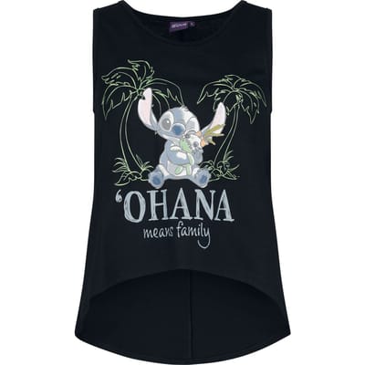 Lilo & Stitch - Disney Tanktop - Stitch - S tot 3XL - voor Vrouwen - zwart