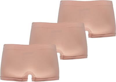 Dames Bamboe Hispter zonder naden 3 pack beige