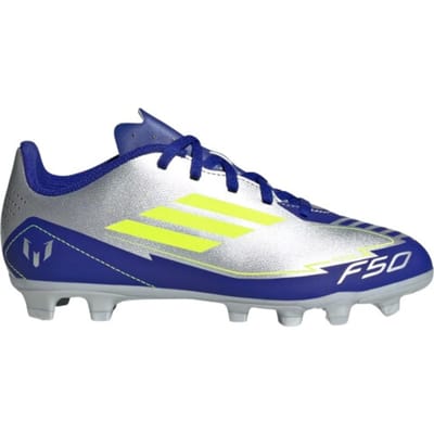 Adidas F50 Club FG/MG J Messi Voetbalschoenen JR Zilver 37