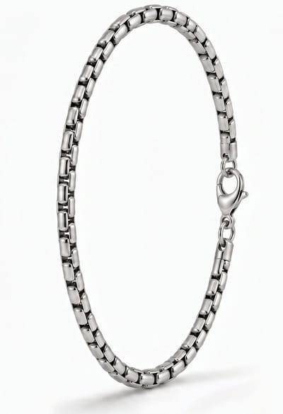 Armband heren - Stalen heren armband Uoro 19cm / 3mm breed - met geschenkverpakking van Mauro Vinci
