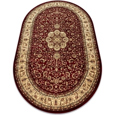 Kleden Rugsx Tapijt ROYAL ADR Ovaal patroon 521 kastanjebruin 150x250 cm