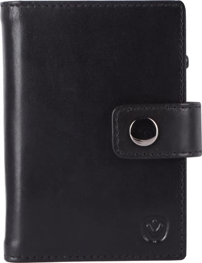 Valenta - 2-in-1 Leren MagSafe Wallet - afneembare MagSafe Kaarthouder - Zwart - geschikt voor alleen 6 - 10 kaarten - RFID NFC extra kaartbeveiliging