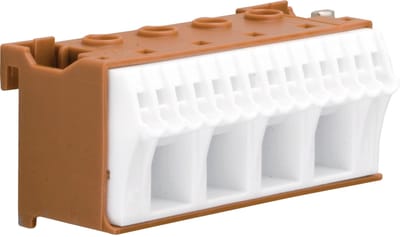 Hager KN18P KN18P Klem Flexibel: - Massief: - Aantal polen: 18 1 stuk(s) Bruin Piece