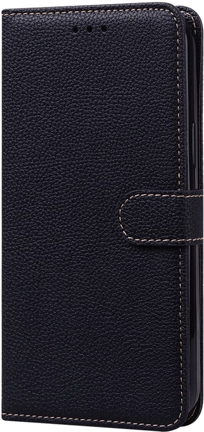 Hoesje geschikt voor iPhone 16e - Bookcase - Koord - Pasjeshouder - Portemonnee - Camerabescherming - Kunstleer - Zwart