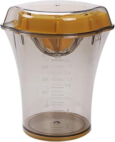 Handpers Sapcentrifuge - Citruspers Keuken - Verse Dranken Maken - Met Ingebouwde Schaaltuit - 15 x 13 cm - Meerkleurig