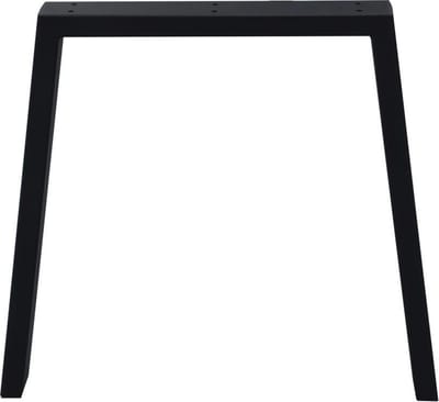 Stalen buiten tafelpoot zwart taps 80 bij 10 cm en hoogte 72 cm (4 x 10 cm) - Set van 2 stuks