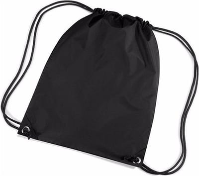 Knaak Gymtas - 12L - Zwart - Waterafstotend Nylon - 45 x 34 cm