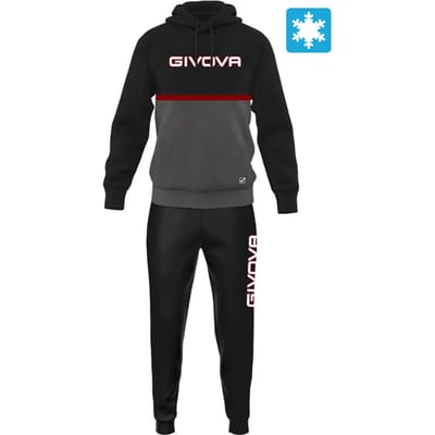 Tweekleurig fleece trainingspak voor kinderen Givova Italia 106