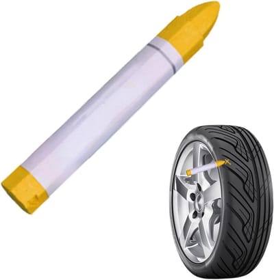 Banden Verf Pen - Markeerstift Banden - Band Onderhoud - Weerbestendige Inkt - 15 x 3 x 3 cm - Wit