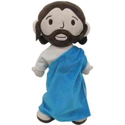 Bankkussen Huisdecoratie Jezus Katoenen Pop Pluche Kussen Slaap Knuffel Gevuld Jezus 28cm Cartoon Jezus Pluche Speelgoed Verjaardagscadeau gray