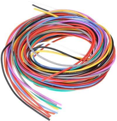 Flexibele Siliconen Draad - Elektrische Kabel Hittebestendig - Modelbouw Elektronica - Tien Verschillende Kleuren - 1.5 Meter Per Stuk - Multicolor