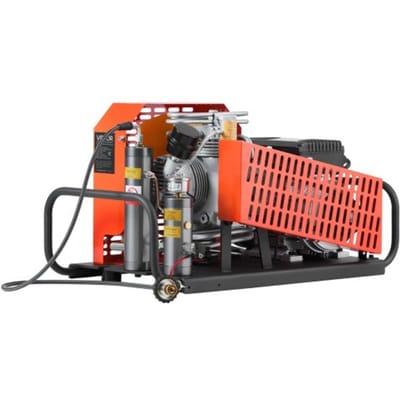 VEVOR PCP-luchtcompressor, 30 MPa, duikcompressor met 4 cilinders, 60 l/min ademluchtcompressor, ventilatorkoelsysteem, hogedrukluchtcompressor voor duikfles, paintball, PCP-luchtgeweer, brandbestrijding