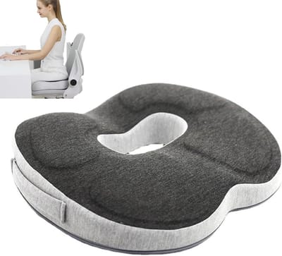 Ergonomisch Zitkussen van Geheugenfoam voor Rugpijn, Heupklachten en Aambeien, Ideaal voor Kantoorstoelen