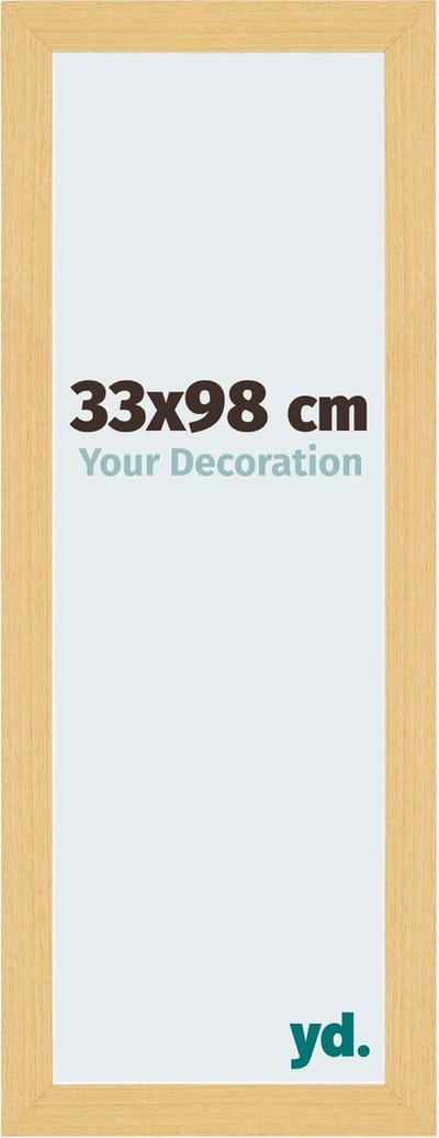 Your Decoration - Fotolijst 33x98 cm - MDF - Beuken Decor - Mura
