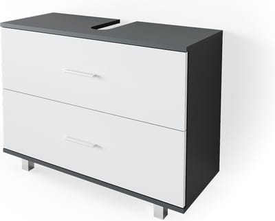 Vicco Ilias Wastafelonderkast – 80 x 60.8 cm Antraciet/wit