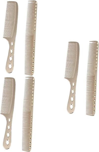 Kammen Set - Haarstyling Tools - Hoofdhuid Massage - Gladde Tandconfiguratie - 6 Stuks - Goud