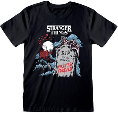 Heroes Inc Stranger Things T-Shirt RIP Eddie Size L T-shirts