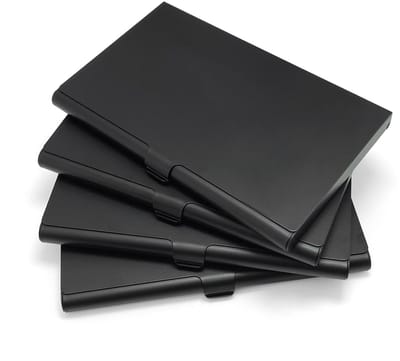 Dailygoods- Visitekaartjesetui Flip-Deksel - Kaarthouder Heren/Dames - Aluminium - Compact - Duurzaam - Tot 15 Kaarten