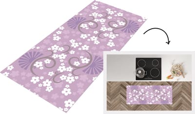 Keukenloper - Loper keuken - Bloemen - Patronen - Sakura - 120x50 cm - Keukenloper vinyl