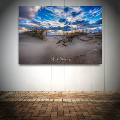 Foto op Canvas - Strand AlexF034 – Formaat 120 x 80cm - Wanddecoratie - Muurdecoratie woonkamer - Slaapkamer decoratie - Kamer accessoires - Schilderijen op canvas