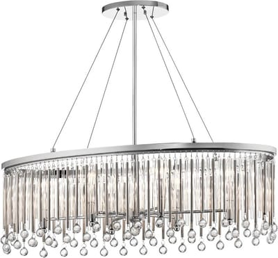 Kichler LED Kroonluchter | 6X E14 Max 60W | Dimbaar | Polished Chrome