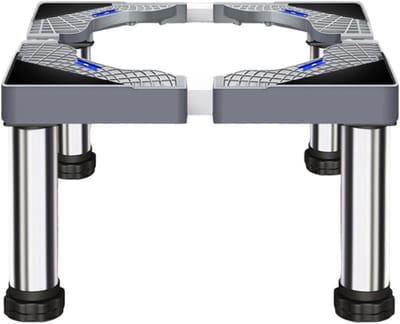 Verstelbare wasmachine standaard voor hoge belasting tot 300 kg - Geschikt voor wasmachines en drogers, hoogte 40-60 cm