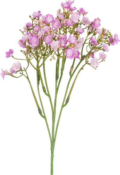 Easyplants | Kunsttak Gipskruid 46 cm roze | Zijde | Nepbloemen | roze | Onderhoudsvrij | Kant-en-klaar