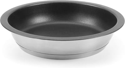 Roestvrijstalen Koekenpan 28 cm met Antiaanbaklaag voor Inductie en Oven