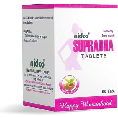 Супрабха (60 таб), Suprabha,  Nidco white