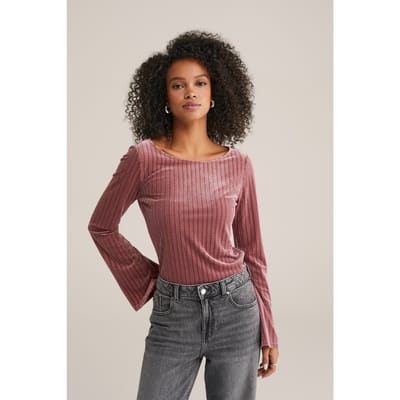 WE Fashion T-shirt Light Pink Taglia: S | Maglie a manica lunga Outlet | Donna | Rosa