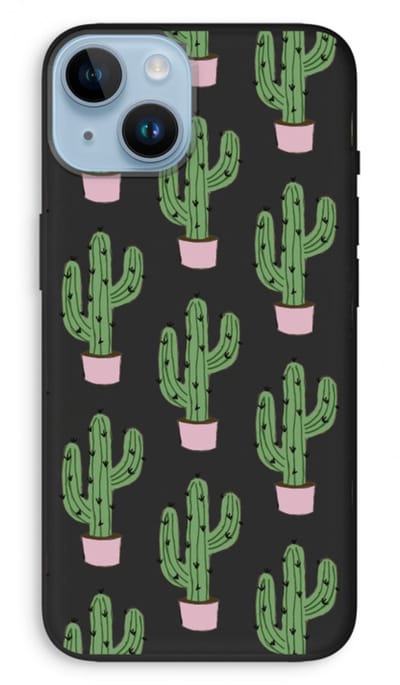 Case Company® - Hoesje geschikt voor iPhone 14 hoesje - Cactus Lover - Biologisch Afbreekbaar Telefoonhoesje - Bescherming alle Kanten en Schermrand