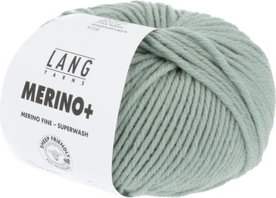 Lang Yarns Merino Plus - 92 zeegroen - Merinowol Garen
