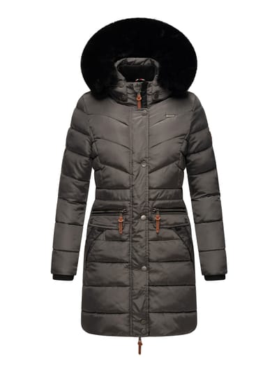 Navahoo Dames Winterjas Paula – Extra Warm, Waterafstotend & Met Afneembare Bontkraag