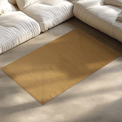 tectake® Vloerkleed 80 x 150 cm – Gevlochten Kleed in Jute-Look – Boho Vloerkleed voor Binnen en Buiten – Weerbestendig en Onderhoudsvriendelijk – Natuurkleur