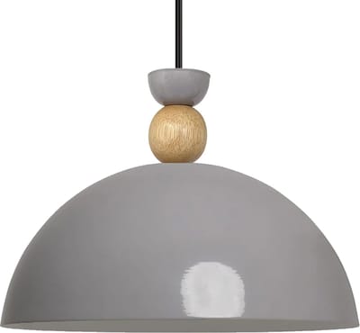 Bamyum Yimpi Hanglamp Ø30 cm, E27, Vintage Industrieel Grijze Lamppendel